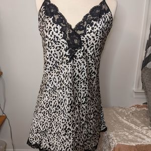 Large Leopard Print Victoria Secret Slip Dress- Like New